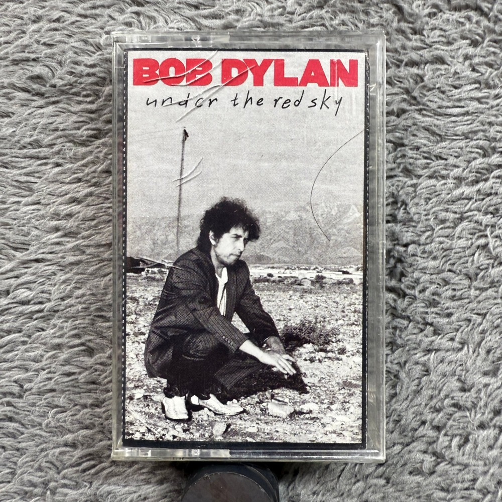Bob Dylan Under the Red Sky Cassette Tape OS Black Good Vintage Columbia 1990